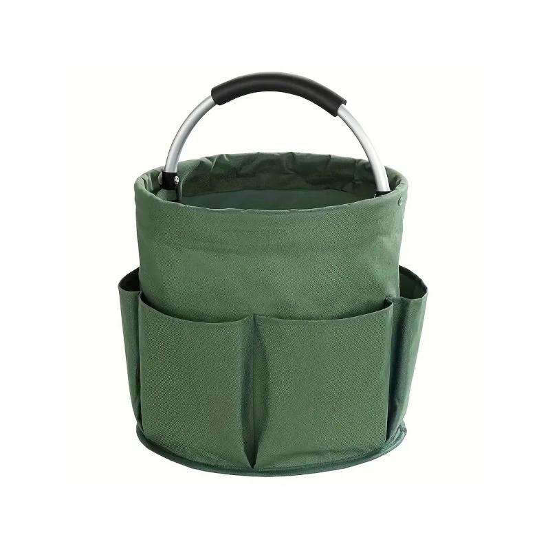 17L Large Storage Organiser Bag Folding Basket Picnic Tote Outdoor Cleaning Caddy With Handle Tool Bag Cleaning Supplies