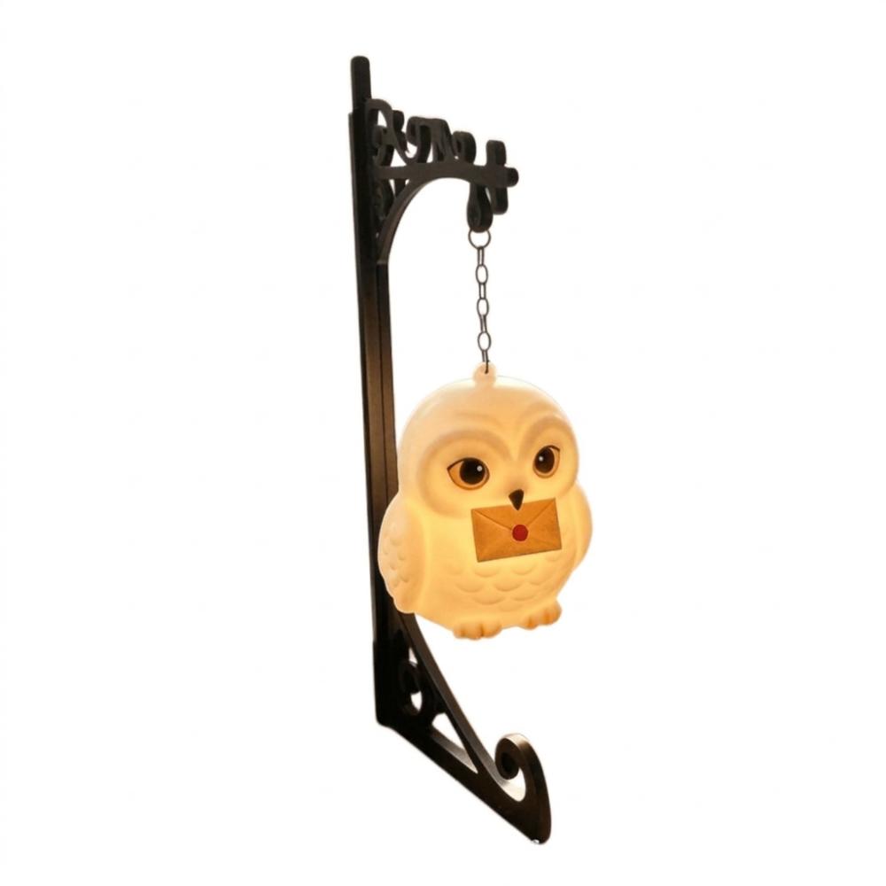 Wrought Iron Owl Bookshelf Lamp Vintage Bookend Shelf Lamp Reading Nook Light  Birthday Gift