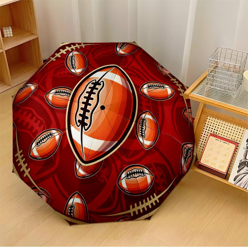 

Football Helmet and Ball Design Printed umbrella windproof folding umbrella portable sun and rain umbrella suitable for gifting