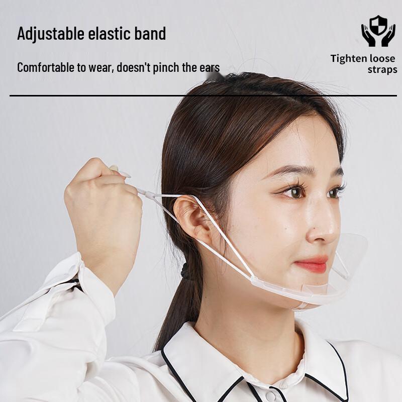 Transparente Anti-Beschlag-Gesichtsmaske für Catering