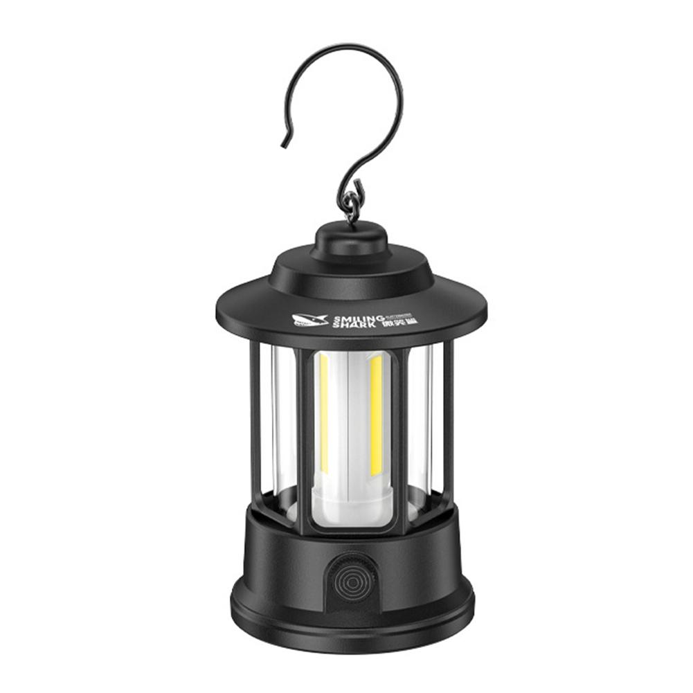 Portable Camping Lantern Rechargeable Retro Tent Light Waterproof COB Hanging Emergency Lamp For Outdoor Hiking Garden Fishing