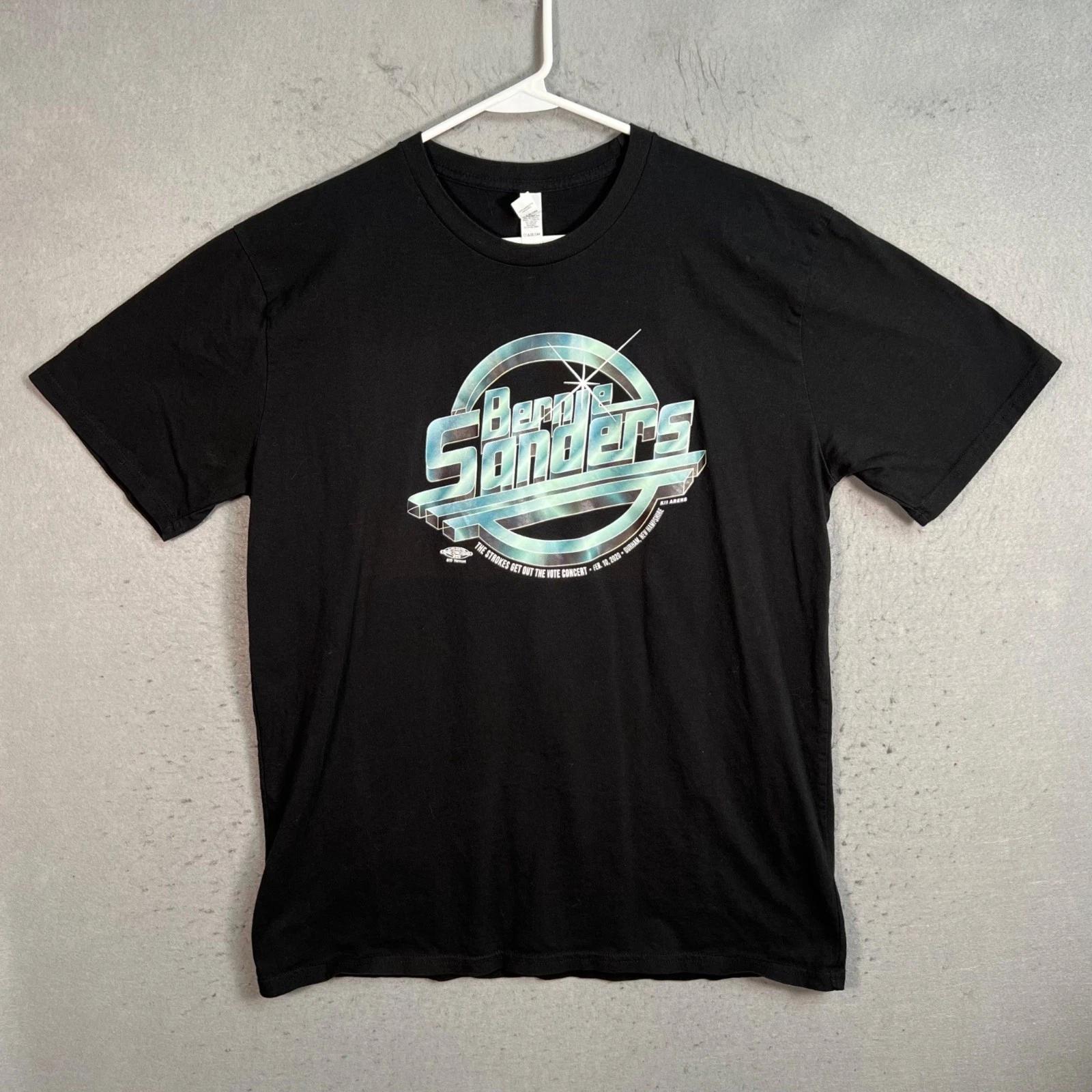 Bernie Sanders 2020 The Strokes Vote Concert T Shirt Mens Size XL Black XL