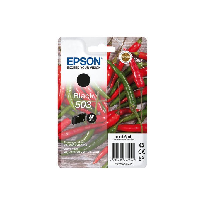 Cartouche d'encre - Epson - 503 - Noir - Original - 4.6 ml
