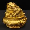 Golden Ornament Pure Copper Treasure Bowl Three-Legged Toad Living Room Company Opening Gift Large Ingot Seven-
