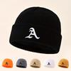 Winter Running Hat Warm Thickened Knitted Hip Hop Skull Cap Windproof Women Men Outdoor Sports Hiking Elastic Beanie Hat