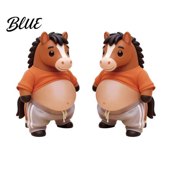 Adhesive Animal Sticker 1 Pair Elastic Belly Anxiety Stress Relief Fat Tummy Decal Dog Cat Horse Pinch Silicone Anti-collision