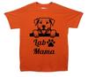 Lab Mama Printed T-Shirt Mothers Day Gift, labrador, Dogs, pets