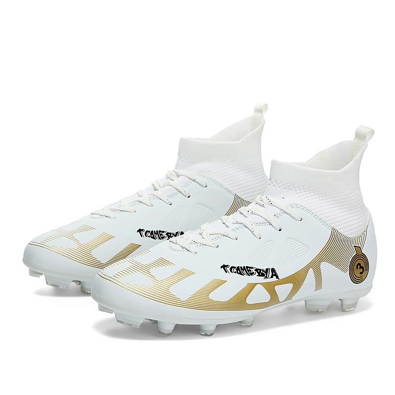 Profesjonalne męskie buty piłkarskie do futsalu, modne fioletowe dziecięce buty piłkarskie, wysokiej jakości buty sportowe do piłki nożnej na świeżym powietrzu dla mężczyzn