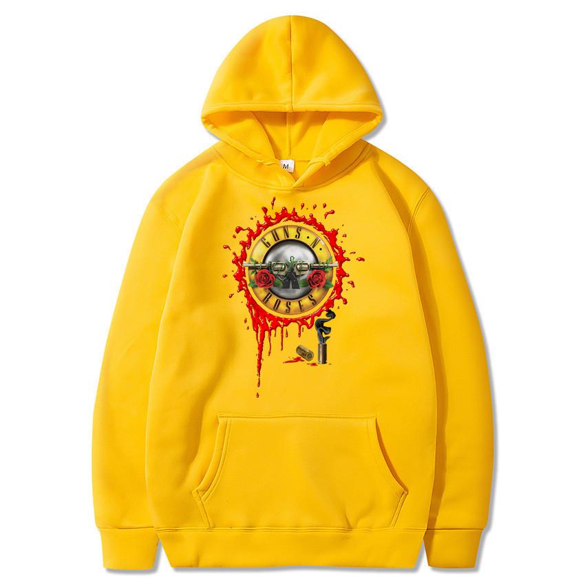 Guns N' Roses Hoodies Musik Hard Rock Band Print Streetwear Unisex Frauen Übergroße Sweatshirts Hoodie Pullover Trainingsanzüge Kleidung