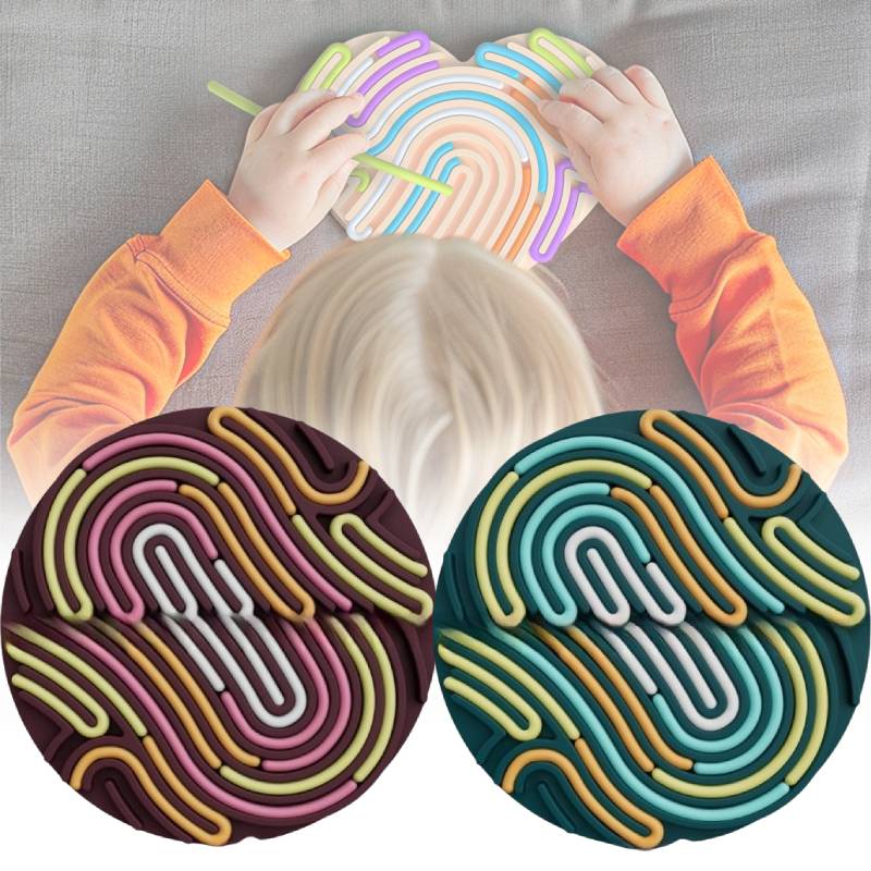 Sensory Board Activity Silicone Stress Relief Toy Kids Adults Educational Tool