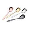 Set of 2 Stainless Steel Square Head Spoon Set Ideal for Home Dining and Restaurant Use with Ergonomic Handle Designs