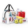 Vocaloid Chibi Chaos! Miku Insulated Lunch Bag for Women Kids Leakproof Food Boxes Thermal Lunch Box Tote
