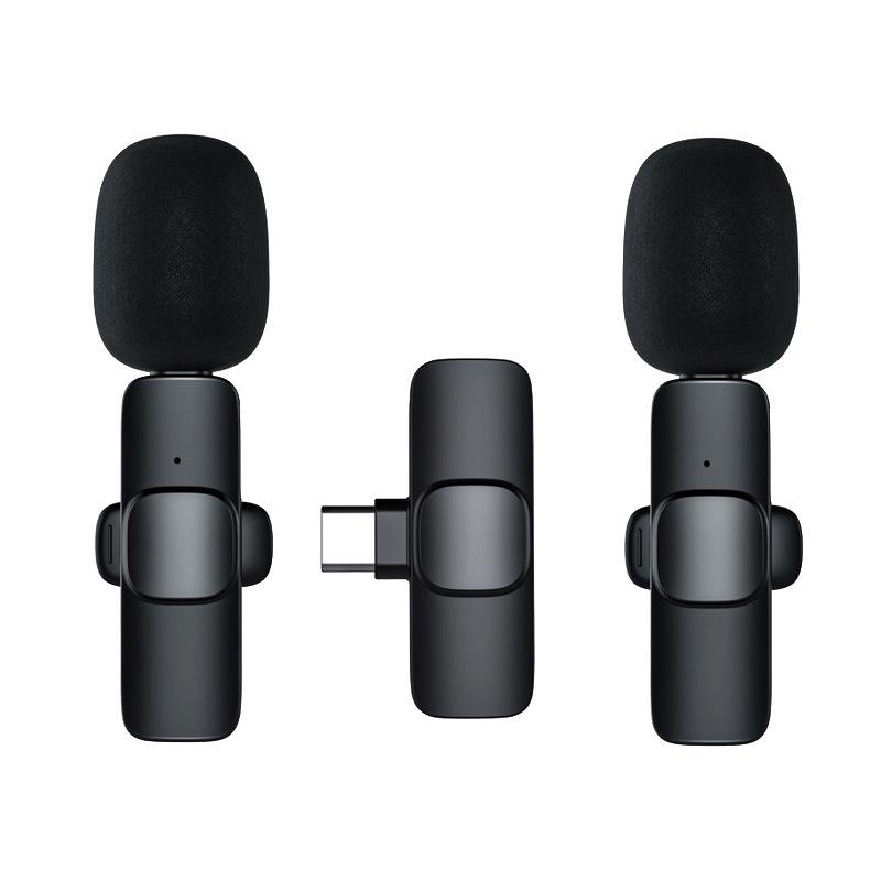 Wireless Lavalier Microphone with Noise Reduction for Live Broadcasts and Video Recording