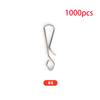 Oem 1000pcs Stainless Steel Quick Lead Snap Bait Weight Swivel Hook Tackle Gear Connector For Hanging Fishing Sea Accessories