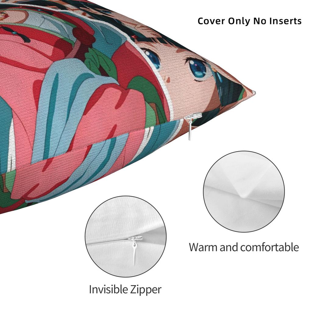 The Apothecary Diaries Maomao Pillowcase Soft Polyester Cushion Cover Decor Cartoon Anime Throw Pillow Case Cover Bed Zipper