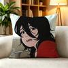 L-Look Back Fujino Kyomoto Drawing Girl Manga  Square Double-Sided printed Pillow Case Bedroom Bedside Pillow Sofa Cushion Cover