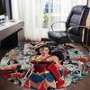 1pc Wonder Woman Comic Office Round Area Rug, Under Office Chairs Bedroom Living Room Home Decor, Room Deco, Available In Various Sizes