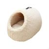 Cat Cave Bed, Lamb Fleece Pet Machine cleanable, Indoor, Winter Warm White 50*38*30cm