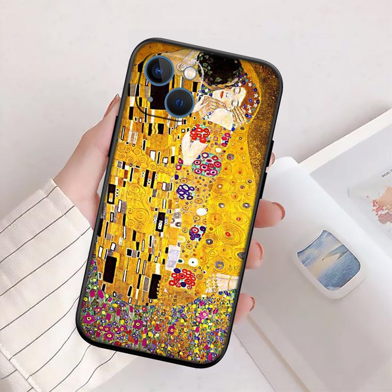 QE14 Gustav Klimt Phone Case for Samsung Galaxy A11 A12 A13 A15 A52S A53 A55 A56 A70 A71 A72 A73 F06 F16 F56 S10 Plus S10e