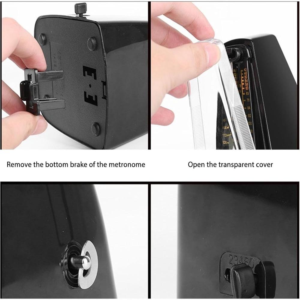 Standard Size Mechanical Metronome High Precision Musical Instrument Metronome For Piano