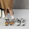 Women's spring new leather platform shoes fashion versatile sports and leisure shoes