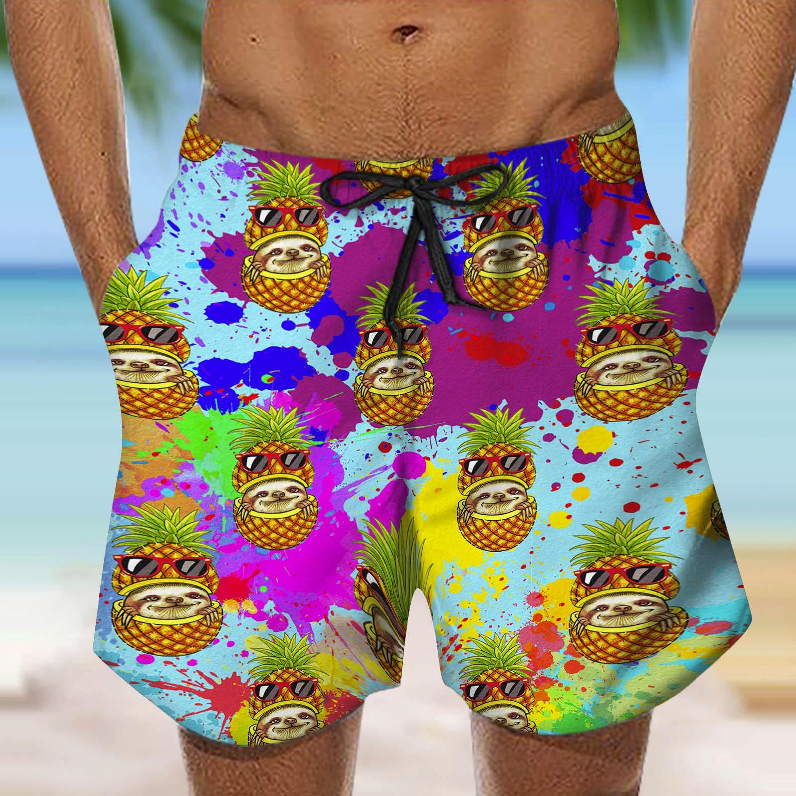 

Мужские плавки, быстросохнущие шорты для пляжного серфинга, бега и плавания на шнурке XL светло-синий