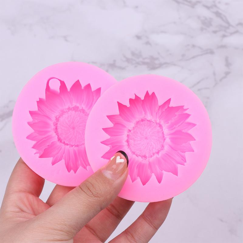 1Pc 3D Sunflower Silicone Mold Soap Gypsum Aromatherapy Diy Baking Tools Plaster Home Decor Clay Resin Art Crafts