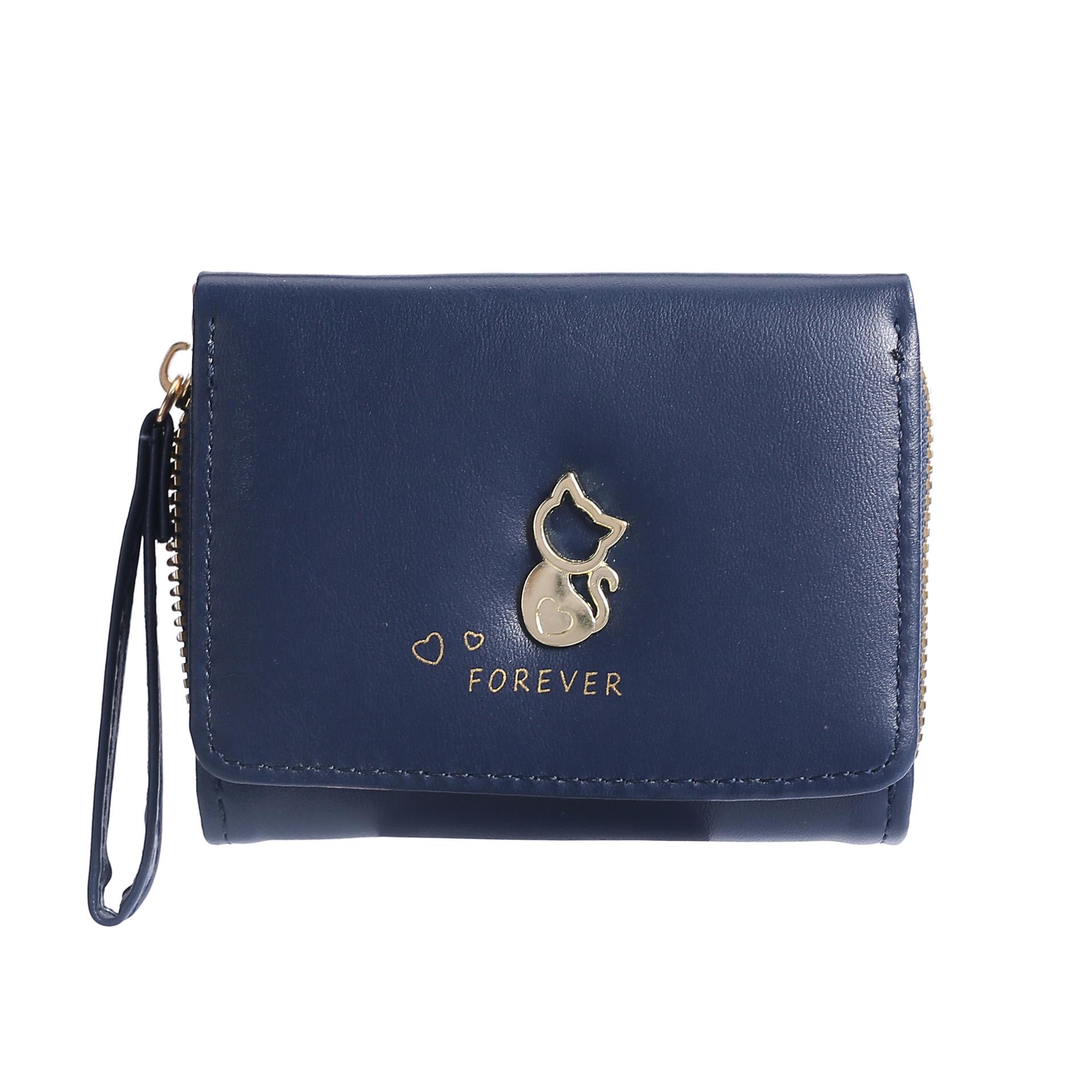 

Женский трехсложный кошелек для монет и держатель для карт на 2025 год - Компактный с множеством слотов для карт 8x3.6x10.5 cm, 92g