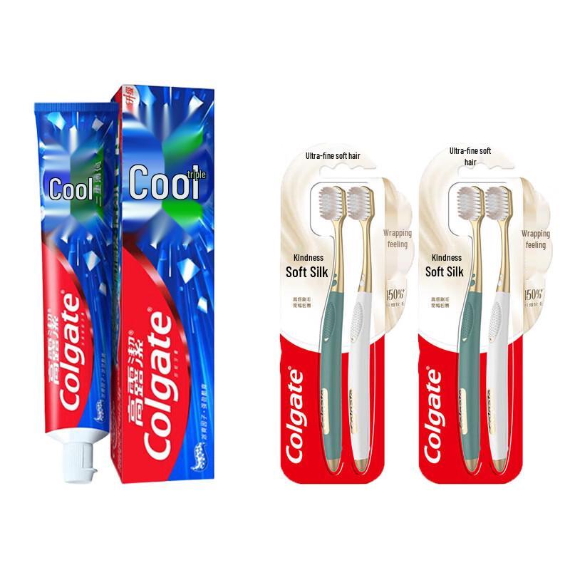 Набор: Зубная паста Colgate Ice Fresh Mint и зубная щетка