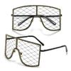 Fashion Oversized Rhinestone Mesh Glasses Colorful Diamond Hollow Out Glasses  Sunglasses For Party Proms Cosplay Costume