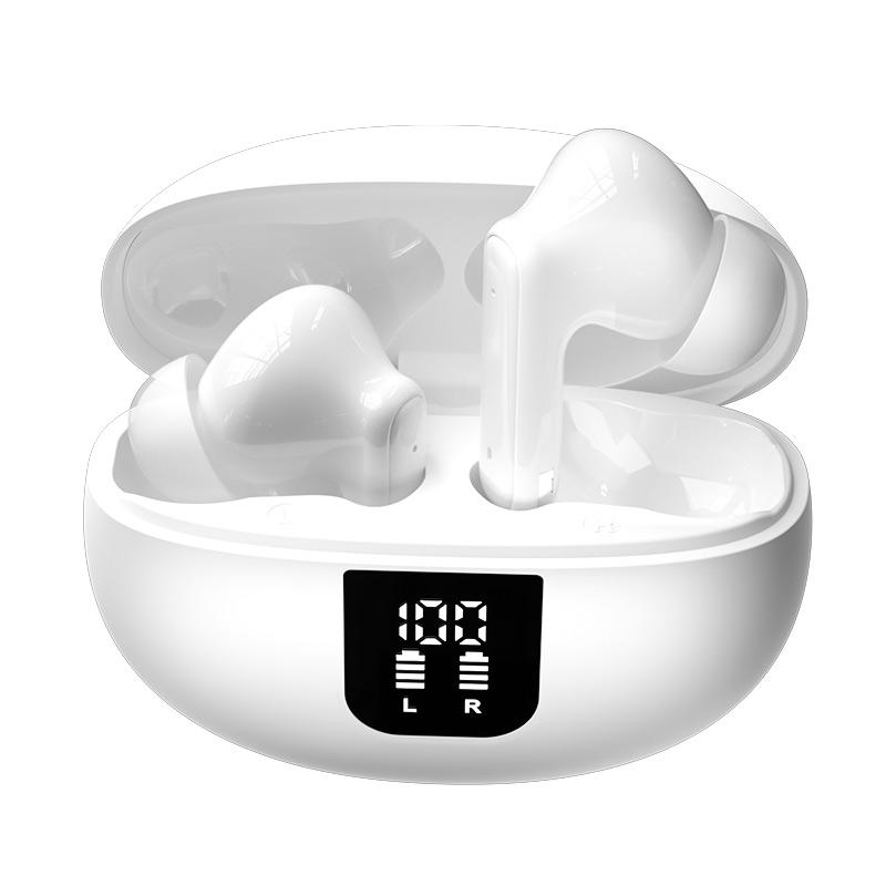 2024 Wireless Headphones HiFi Stereo Sport Earphones with Noise Canceling Mic, 90Hs Playtime, Bluetooth 5.4 with LED Power Display for Android iOS