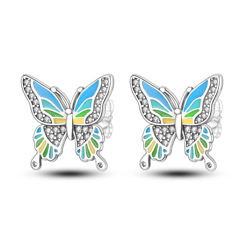 Copper Dangle Charm Beads Insect Birds Butterfly Original Accessories Bracelets Diy For Pendant Necklace Making For Women