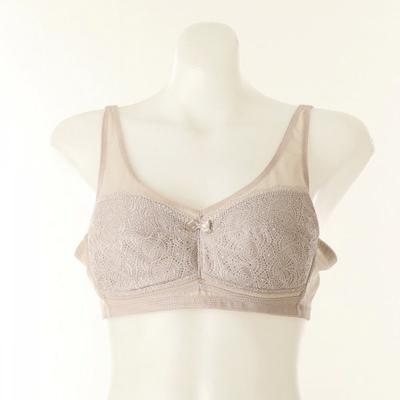 Comfort Without Bust Pressure  3 Hook No Wire Full Cup Lace Bra Vbrq375c