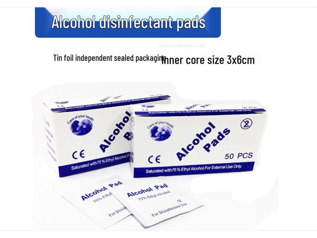 Chinese 75% Alcohol Disinfecting Wipes - 6x6cm, 100 Pcs/Box, for Phones & Electronics