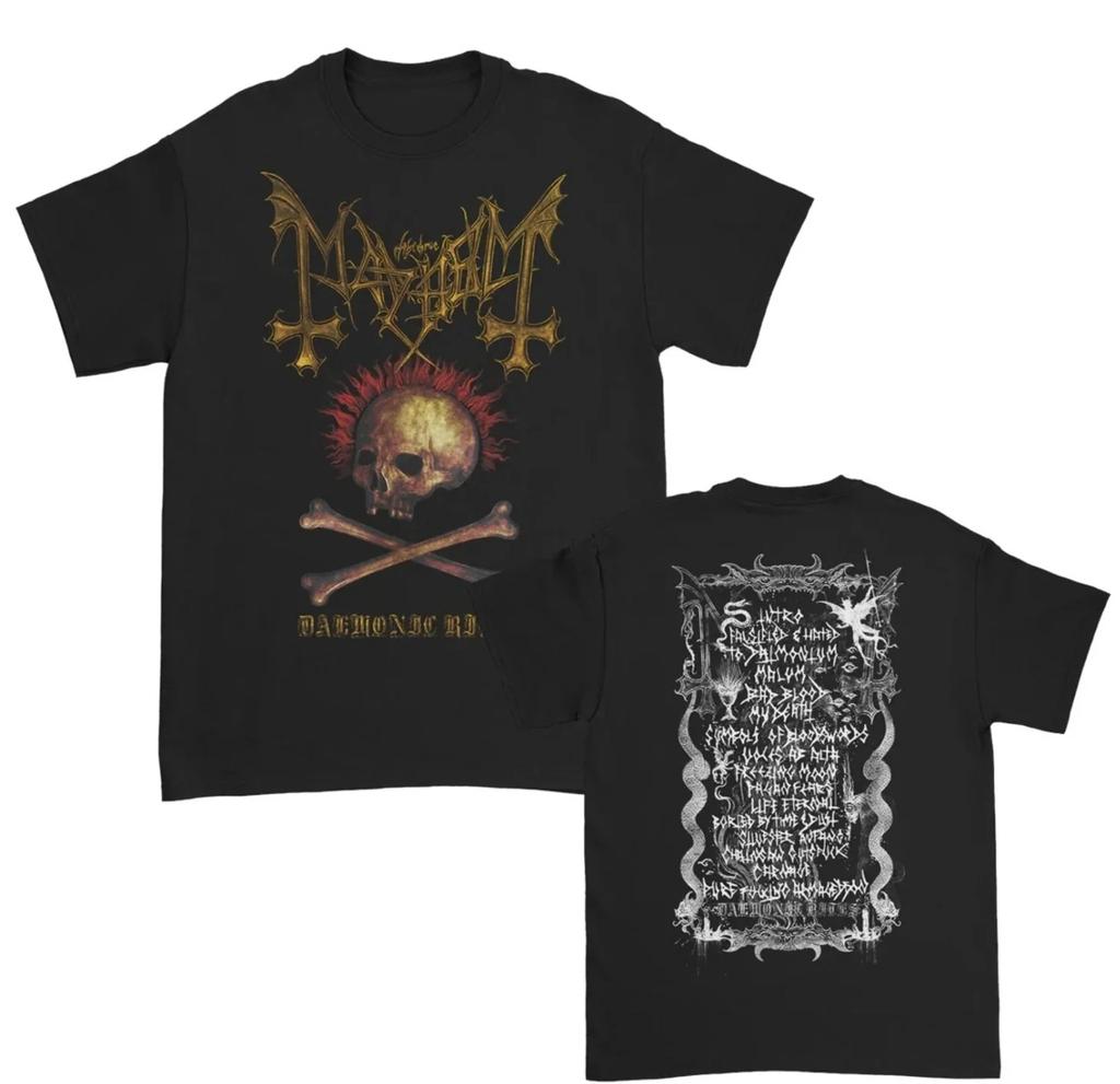Mayhem Ante Bellum Rock Music Art Style Summer Casual TShirt Unisexs and Womens Luxury Brand Top New Art Logo