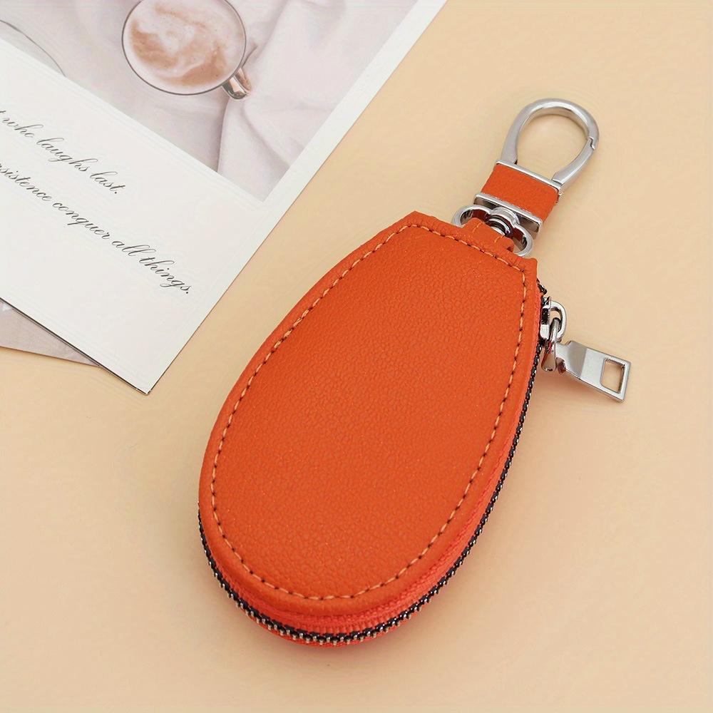 Men PU Leather Key Bag Multifunctional Portable Key Storage Bag Women Lamb Pattern Key Pouch Keychain Organizer Wallet Pocket