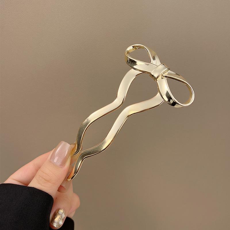 2025 Elegant Women's Bow Hairpin: High-End Fashion Headwear Accessory