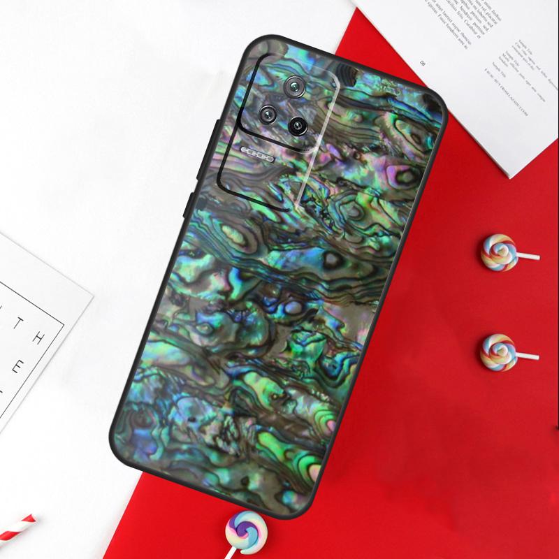 Abalone Sea Shell Texture Cover For Xiaomi 13T 11T 12T 14T Pro 13 14 15 Ultra POCO X7 Pro X3 X5 X6 F5 F6 M6 Pro Case
