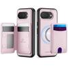 For Google Pixel 10A Case Wallet with Magnetic, RFID Blocking Magnetic Card Holder 2 In 1 Detachable Kickstand Shockproof Case