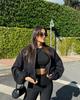 European & American Women's Soft Round Neck Bomber Jacket - New Autumn/Winter Collection
