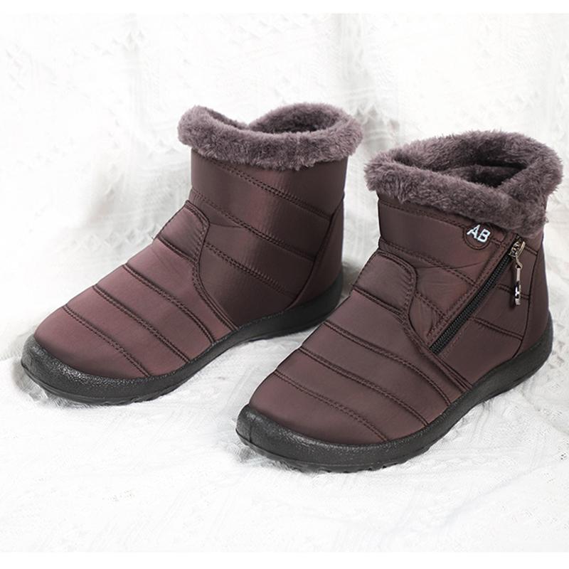 Women's Large Size 35-43 High-top Cotton Shoes Waterproof and Ski Boots