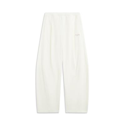 Li Ning Sports Lifestyle Serie Einfarbige Weiche Einfache Vielseitige Freizeithosen Damen Hosen AKLW288-1