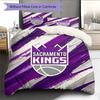 Sacramento Kings Pattern Bedding Quilt Set  Home Decoration  Gift (1 * duvet cover + 2 * pillowcase  without core)