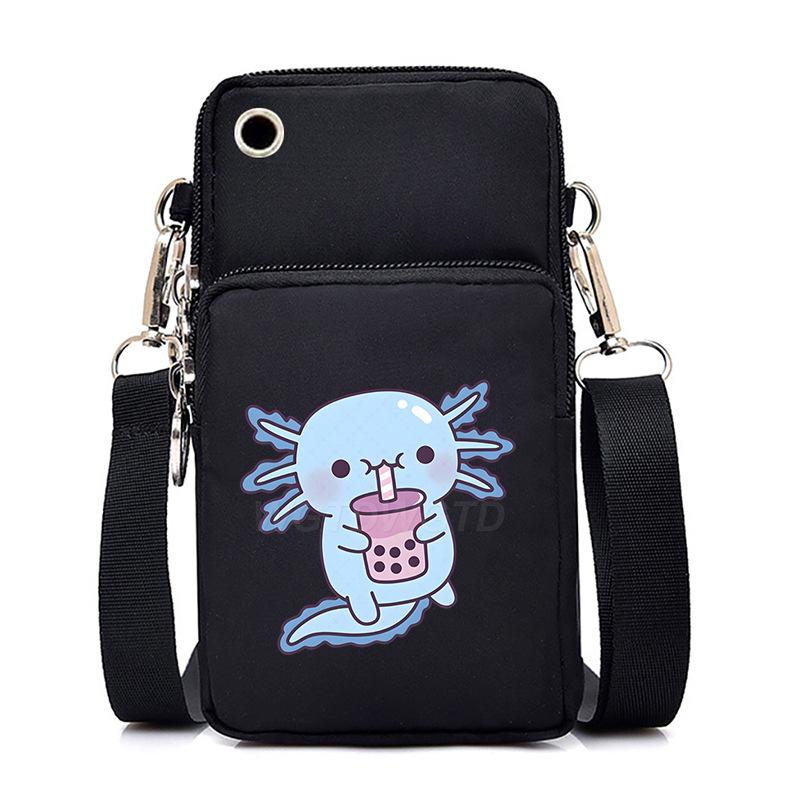 Casual mobile phone bag cute printing new messenger bag Korean version versatile small bag vertical change bag