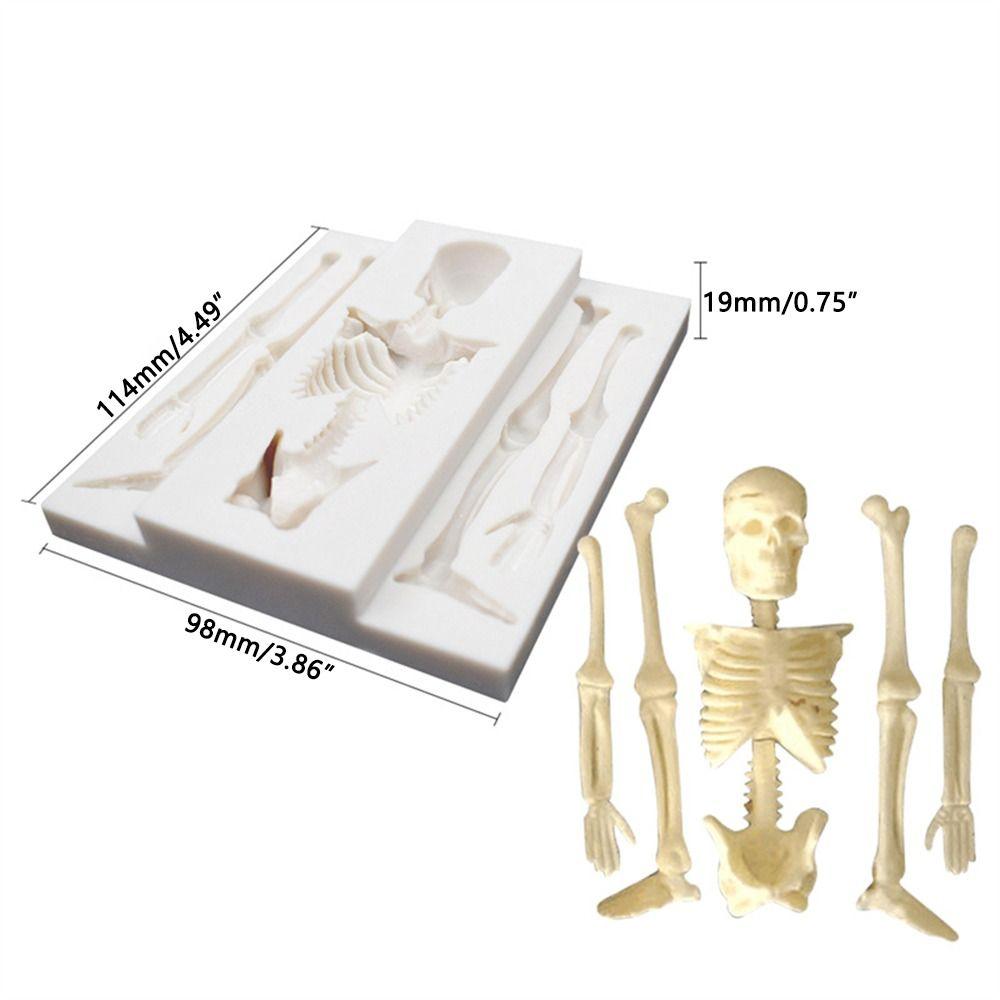 Decorative Drip Mold Cake Decorating Silicone Mold Chocolate Mould Halloween Skeleton Turn Sugar