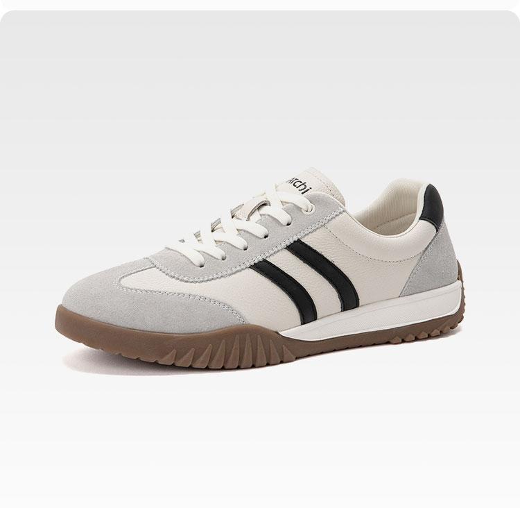Cowhide/split Leather Classic Stripes Versatile Casual Board Shoes Comfortable Training Shoes Sports Shoes