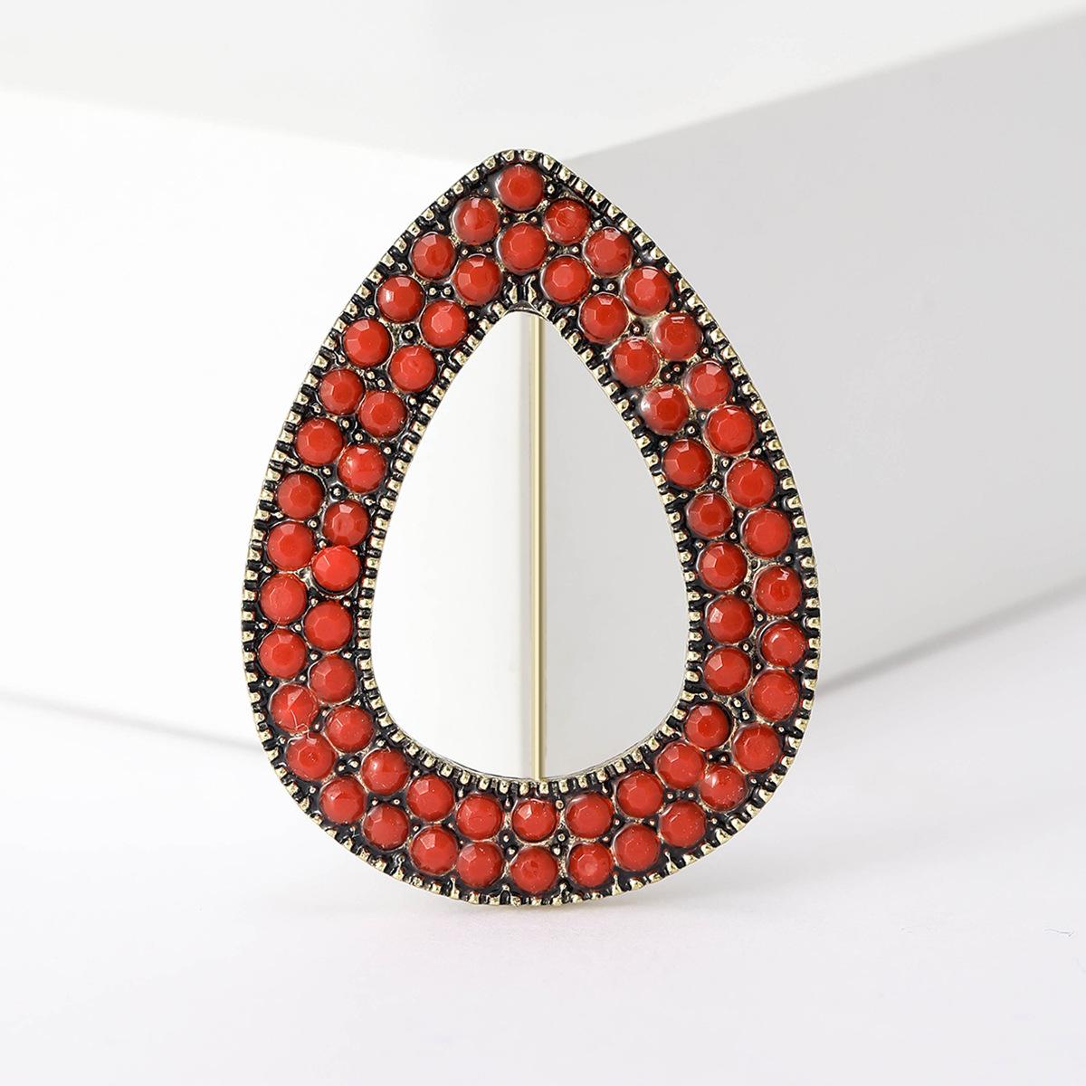 

Ближневосточная турецкая брошь в виде капли синего цвета, булавка из сплава в богемном стиле с геометрическим узором