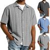 Men's Vintage Short Sleeve Cardigan | Casual Button-Up Knit Top For Daily & Retro Wear