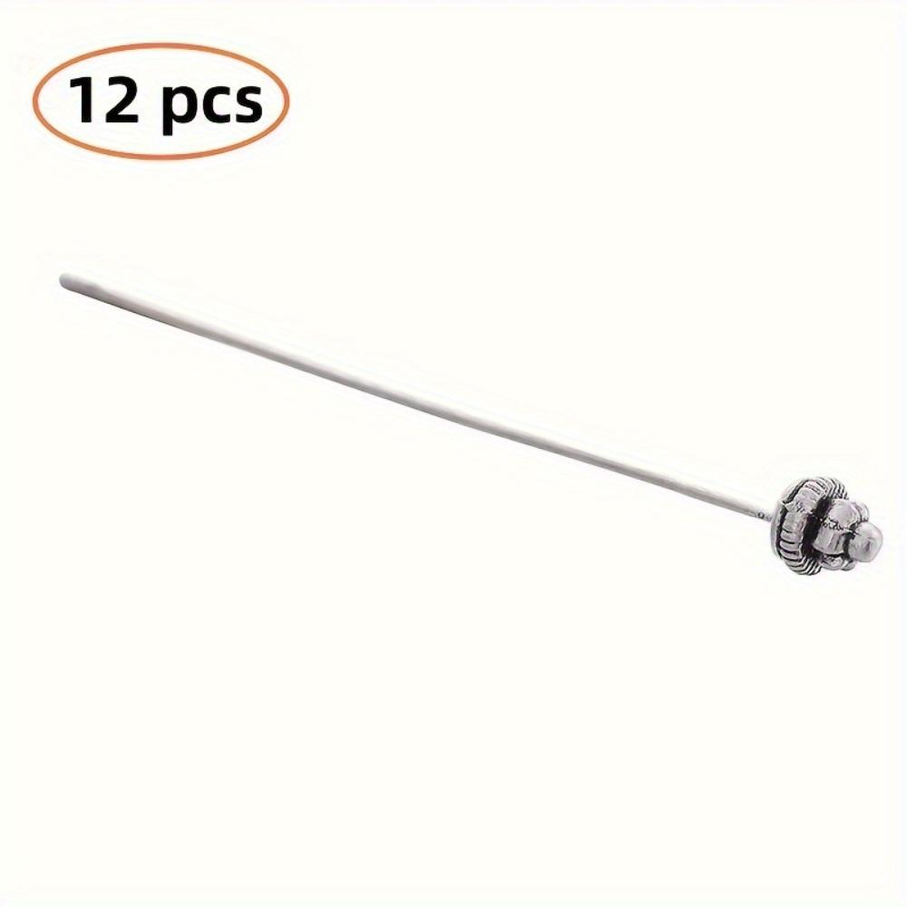 

12pcs vintage silver 54mm pins, used for DIY earring keychain making handmade jewelry accessories