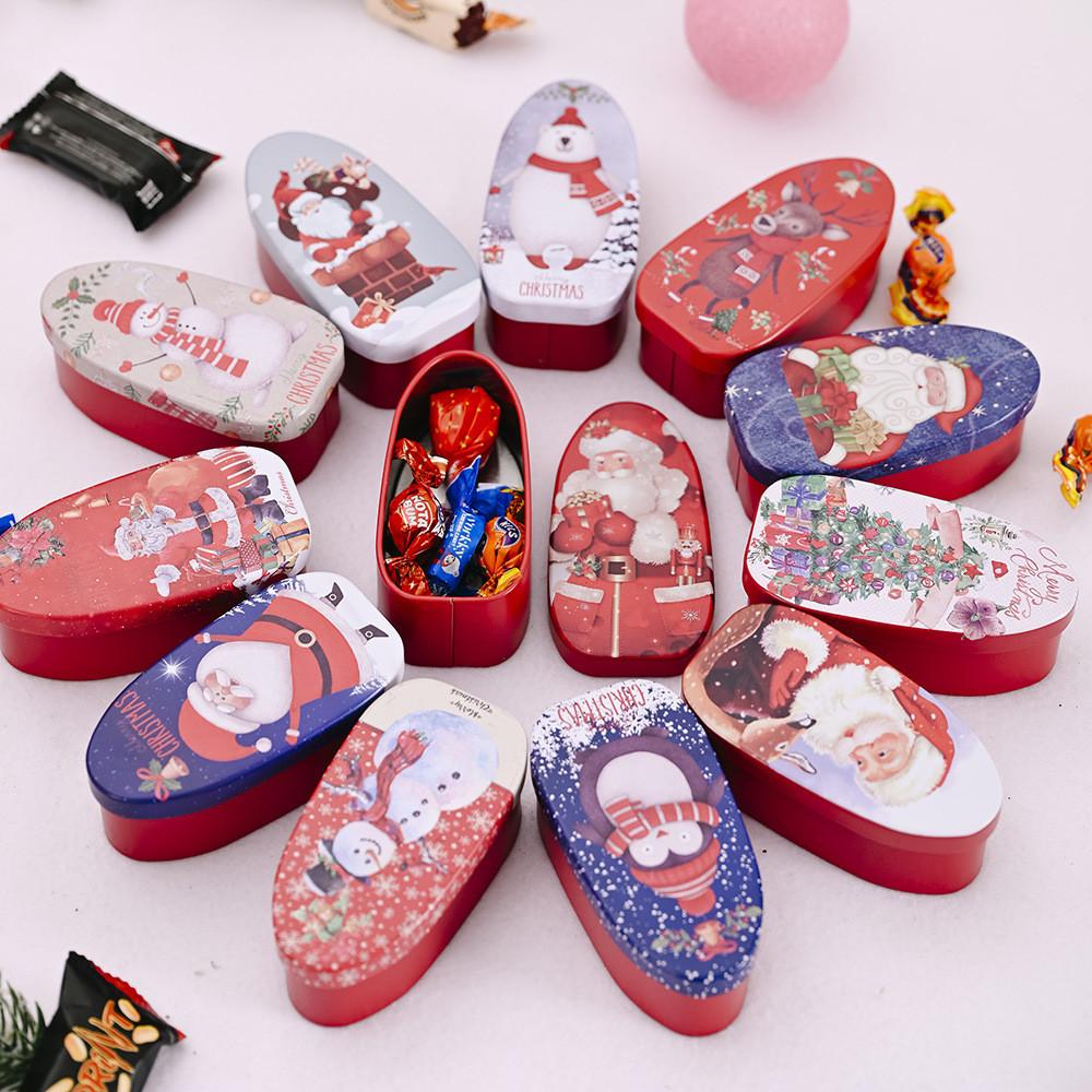 Decorations Christmas Candy Cookies Box Children Gift Party Supplies Durable